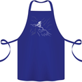 Downhill Mountain Biking Cycling Bike MTB Cotton Apron 100% Organic Royal Blue