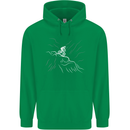 Downhill Mountain Biking Cycling Bike MTB Mens 80% Cotton Hoodie Irish Green