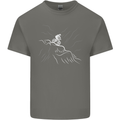 Downhill Mountain Biking Cycling Bike MTB Mens Cotton T-Shirt Tee Top Charcoal