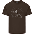 Downhill Mountain Biking Cycling Bike MTB Mens Cotton T-Shirt Tee Top Dark Chocolate
