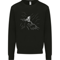 Downhill Mountain Biking Cycling Bike MTB Mens Sweatshirt Jumper Black