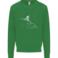 Downhill Mountain Biking Cycling Bike MTB Mens Sweatshirt Jumper Irish Green