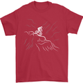 Downhill Mountain Biking Cycling Bike MTB Mens T-Shirt 100% Cotton Red