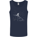 Downhill Mountain Biking Cycling Bike MTB Mens Vest Tank Top Navy Blue