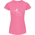 Downhill Mountain Biking Cycling Bike MTB Womens Petite Cut T-Shirt Azalea