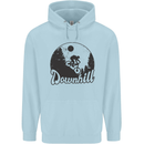 Downhill Mountain Biking Cycling MTB Bike Childrens Kids Hoodie Light Blue