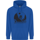 Downhill Mountain Biking Cycling MTB Bike Childrens Kids Hoodie Royal Blue