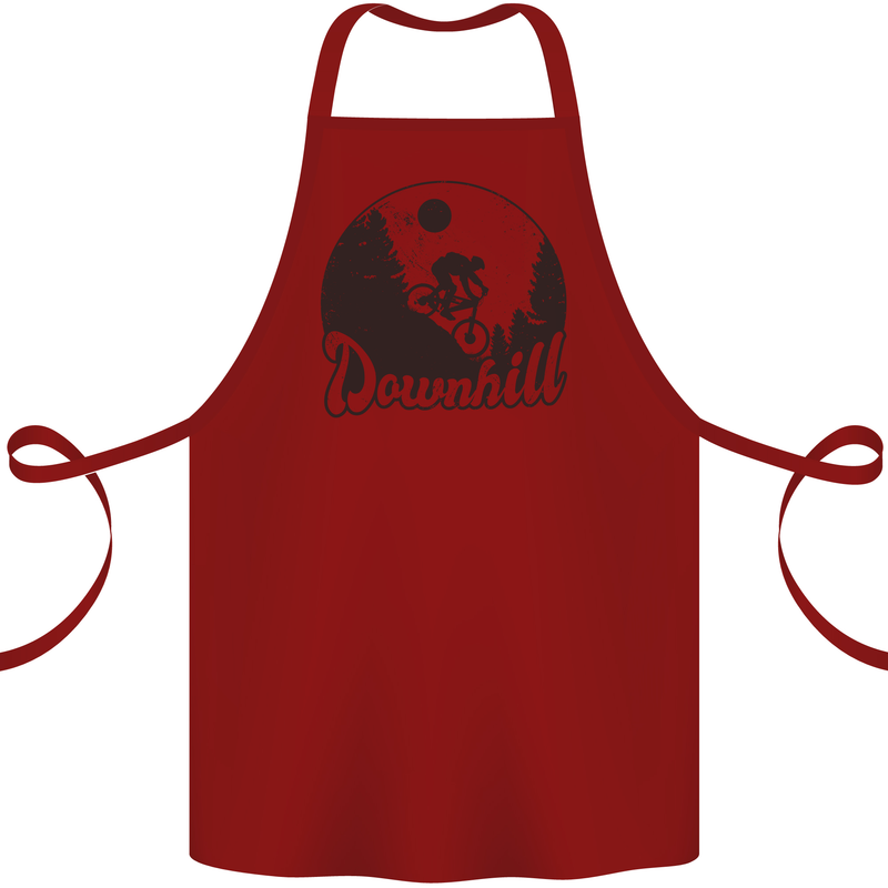 Downhill Mountain Biking Cycling MTB Bike Cotton Apron 100% Organic Maroon