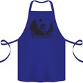Downhill Mountain Biking Cycling MTB Bike Cotton Apron 100% Organic Royal Blue