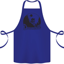 Downhill Mountain Biking Cycling MTB Bike Cotton Apron 100% Organic Royal Blue