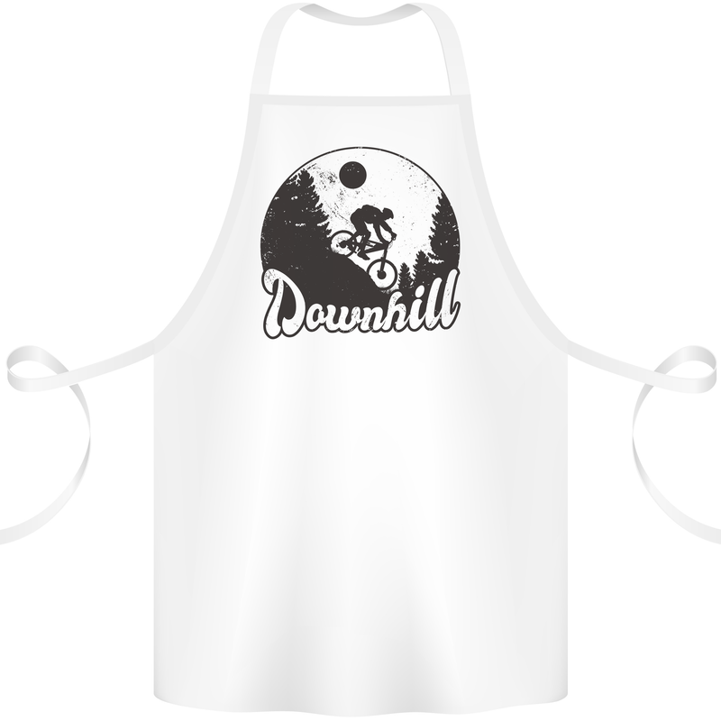 Downhill Mountain Biking Cycling MTB Bike Cotton Apron 100% Organic White