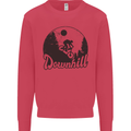 Downhill Mountain Biking Cycling MTB Bike Kids Sweatshirt Jumper Heliconia
