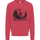Downhill Mountain Biking Cycling MTB Bike Kids Sweatshirt Jumper Heliconia