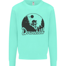 Downhill Mountain Biking Cycling MTB Bike Kids Sweatshirt Jumper Peppermint