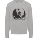 Downhill Mountain Biking Cycling MTB Bike Kids Sweatshirt Jumper Sports Grey