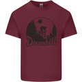 Downhill Mountain Biking Cycling MTB Bike Mens Cotton T-Shirt Tee Top Maroon