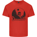 Downhill Mountain Biking Cycling MTB Bike Mens Cotton T-Shirt Tee Top Red