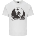 Downhill Mountain Biking Cycling MTB Bike Mens Cotton T-Shirt Tee Top White