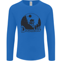 Downhill Mountain Biking Cycling MTB Bike Mens Long Sleeve T-Shirt Royal Blue