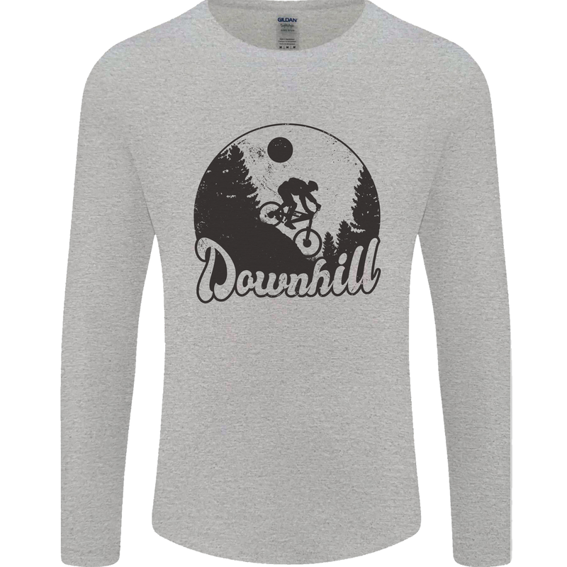 Downhill Mountain Biking Cycling MTB Bike Mens Long Sleeve T-Shirt Sports Grey