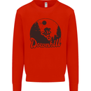 Downhill Mountain Biking Cycling MTB Bike Mens Sweatshirt Jumper Bright Red