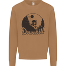 Downhill Mountain Biking Cycling MTB Bike Mens Sweatshirt Jumper Caramel Latte