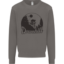Downhill Mountain Biking Cycling MTB Bike Mens Sweatshirt Jumper Charcoal