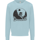 Downhill Mountain Biking Cycling MTB Bike Mens Sweatshirt Jumper Light Blue
