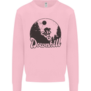 Downhill Mountain Biking Cycling MTB Bike Mens Sweatshirt Jumper Light Pink