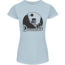 Downhill Mountain Biking Cycling MTB Bike Womens Petite Cut T-Shirt Light Blue