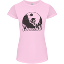 Downhill Mountain Biking Cycling MTB Bike Womens Petite Cut T-Shirt Light Pink