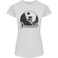 Downhill Mountain Biking Cycling MTB Bike Womens Petite Cut T-Shirt White