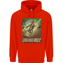 Downhill Mountain Biking DH Cycling Bicycle Childrens Kids Hoodie Bright Red