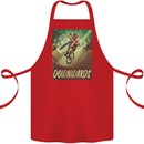Downhill Mountain Biking DH Cycling Bicycle Cotton Apron 100% Organic Red