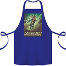 Downhill Mountain Biking DH Cycling Bicycle Cotton Apron 100% Organic Royal Blue