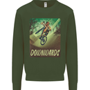 Downhill Mountain Biking DH Cycling Bicycle Kids Sweatshirt Jumper Forest Green
