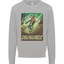 Downhill Mountain Biking DH Cycling Bicycle Kids Sweatshirt Jumper Sports Grey