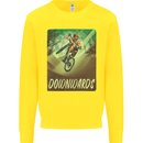 Downhill Mountain Biking DH Cycling Bicycle Kids Sweatshirt Jumper Yellow