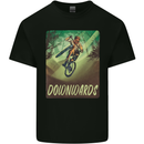 Downhill Mountain Biking DH Cycling Bicycle Kids T-Shirt Childrens Black
