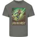 Downhill Mountain Biking DH Cycling Bicycle Kids T-Shirt Childrens Charcoal