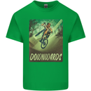 Downhill Mountain Biking DH Cycling Bicycle Kids T-Shirt Childrens Irish Green