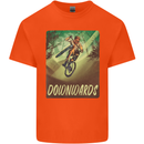 Downhill Mountain Biking DH Cycling Bicycle Kids T-Shirt Childrens Orange