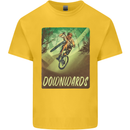 Downhill Mountain Biking DH Cycling Bicycle Kids T-Shirt Childrens Yellow