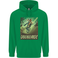 Downhill Mountain Biking DH Cycling Bicycle Mens 80% Cotton Hoodie Irish Green