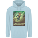 Downhill Mountain Biking DH Cycling Bicycle Mens 80% Cotton Hoodie Light Blue
