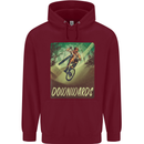 Downhill Mountain Biking DH Cycling Bicycle Mens 80% Cotton Hoodie Maroon