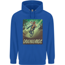 Downhill Mountain Biking DH Cycling Bicycle Mens 80% Cotton Hoodie Royal Blue
