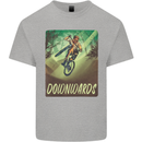 Downhill Mountain Biking DH Cycling Bicycle Mens Cotton T-Shirt Tee Top Sports Grey