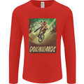 Downhill Mountain Biking DH Cycling Bicycle Mens Long Sleeve T-Shirt Red