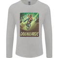 Downhill Mountain Biking DH Cycling Bicycle Mens Long Sleeve T-Shirt Sports Grey